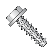 6-19X3/8 #5HD Hex Washer - Unslotted - High-Low - Self Tapping Screws - 18-8 Stainless