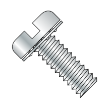 8-32X5/16 Pan - Slotted - Internal - SEMS - Machine Screws - Zinc