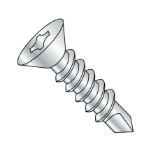Flat - Phillips - Self Drilling Screws - Zinc