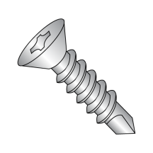 Flat - Phillips - Self Drilling Screws - 410 Stainless
