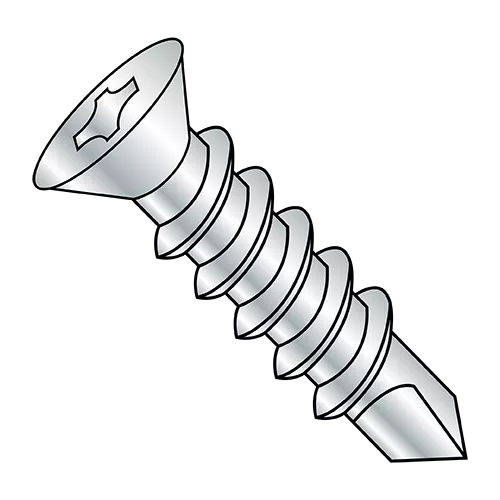 Flat Phillips - #6 Head - Self Drilling Screws - Zinc
