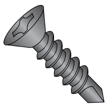 82° Flat - Phillips - Self Drilling Screws - Black Zinc
