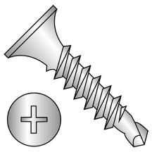 6-20X1 1/4 Bugle - Phillips - Drill Point - Drywall Screws - Silver Ruspert