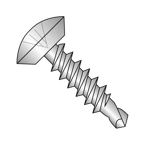 Oval - Undercut - Phillips - Self Drilling Screws - 18-8 Stainless