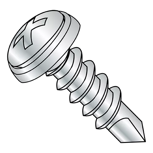 Phillips - #6 Oval - Finishing Washer - SEMS / Self Drilling Screws - Zinc