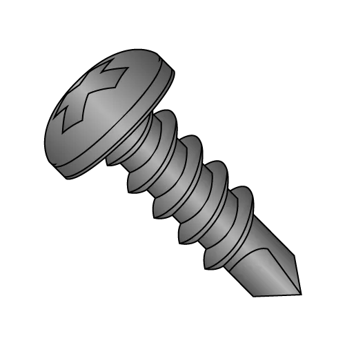 Pan Phillips - Self Drilling Screws - Black Zinc