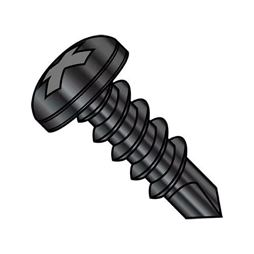 Pan - Phillips - Self Drilling Screws - 1,000 Hour Salt Spray Rated - Black Zinc