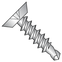 10-16X1 1/4 82 Flat Undercut - Phillips - Self Drilling Screws - Silver Ruspert