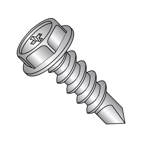 Phillips Hex Washer Self Drilling Screws
