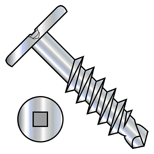 Square - Pancake - Self Drilling Screws - Partial Thread - Silver Ruspert