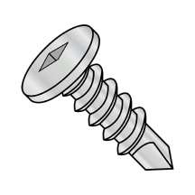 1/4-14X1 Large Pancake - Square - Self Drilling Screws - 1,000 Hour Salt Spray Rated - Full Thread