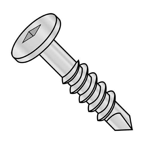 Large Pancake - Square - Self Drilling Screws - 1,000 Hour Salt Spray Rated - Partial Thread