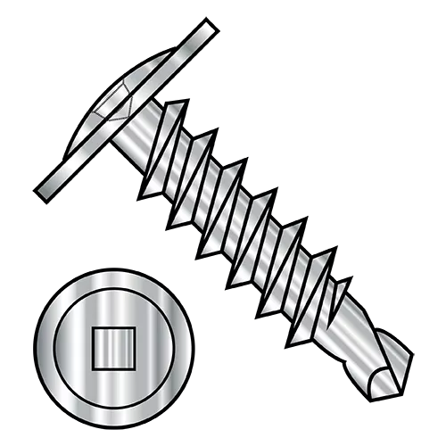 Modified Truss - Square Recess - Self Drilling Screws - 18-8 Stainless