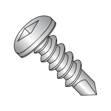 6-20X3/8 Pan - Square Recess - Self Drilling Screws - 410 Stainless