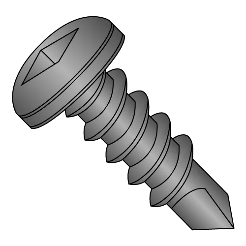 Square - Pan - Self Drilling Screws - Black Oxide