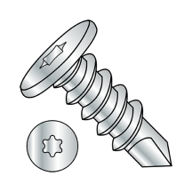 10-16X2 Six Lobe - Pancake - Self Drilling Screws - Zinc