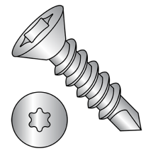 10-16X1 1/2 Flat - Six Lobe - Self Drilling Screws - 410 Stainless