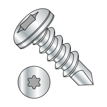 1/4-14X1 Pan - Six-Lobe - Self Drilling Screws - 18-8 Stainless