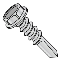 1/4-14X1 1/2 Unslotted - Hex Washer - Self Drilling Screws - #5 Point - 1,000 Hour Salt Spray Rated