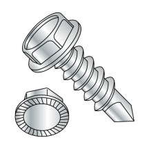 Serrated Hex Washers - Unslotted - Self Drilling Screws - Zinc