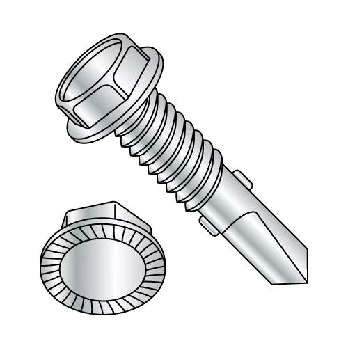 Serrated Hex Washer - Unslotted - Zinc