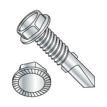 1/4-20X1 1/2 Serrated Hex Washer - Unslotted - Zinc