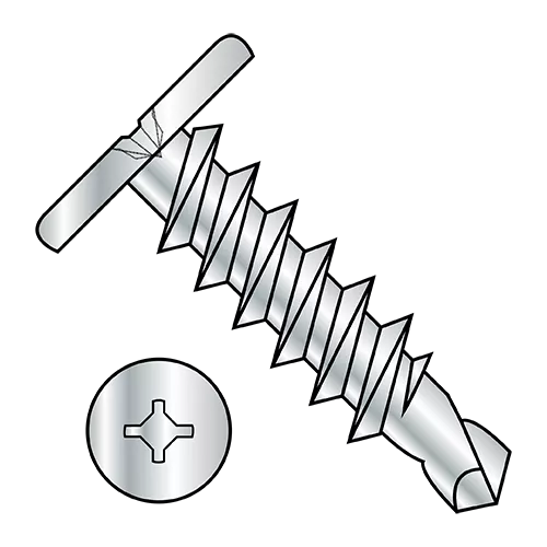 Square Phillips Combo Drive Pancake Head Self Drilling Screws