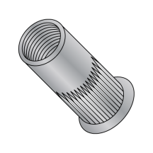 3/8-16-.150 Blind Threaded Inserts - Small Head Ribbed - Aluminum