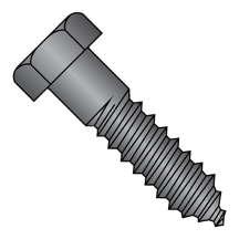5/16X6 Hex Lag Screws - Gimlet Point - Black Oxide