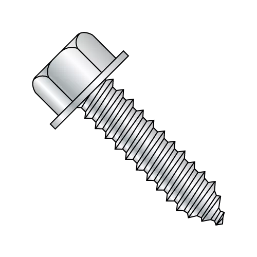 High Profile Lag Screw - Hex Washer Head - Zinc