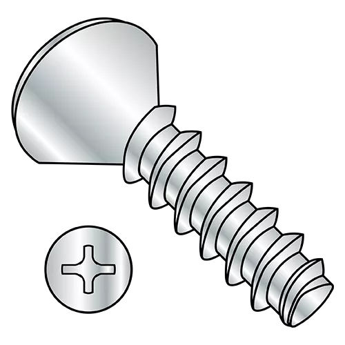 Phillips - Oval - Alternative to Plastite* 48-2 - Thread Rolling Screws - Zinc