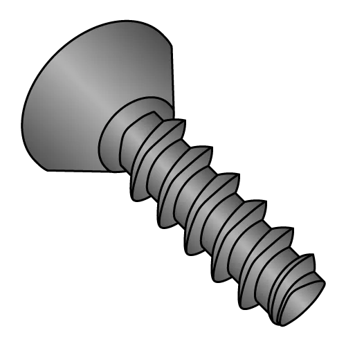 Flat Phillips Undercut - Generic Alternatives to Plastite® 48-2 Thread Rolling Screws* - Black Oxide