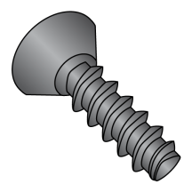 Flat Phillips Undercut - Generic Alternatives to Plastite® 48-2 Thread Rolling Screws* - Black Oxide