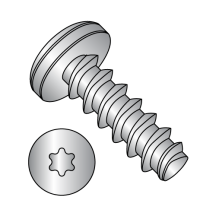 6-19X3/8 Pan Six-Lobe - Generic Alternatives to Plastite® - 48-2 Thread Rolling Scews* - 410 Stainless