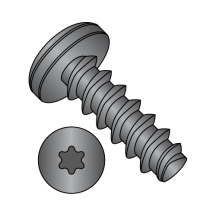 4-20X3/4 Pan Six-Lobe - Generic Alternatives to Plastite® - 48-2 Thread Rolling Screws* - Black Zinc