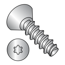 6-19X1/4 Flat Undercut Six-Lobe Generic Alternatives to Plastite® 48-2 Thread Rolling Screws* - 18-8 Stainless
