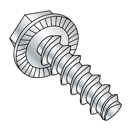 Serrated - Hex Washer - Unslotted - Alternatives to Plastite* 48-2 - Thread Rolling Screws - Zinc