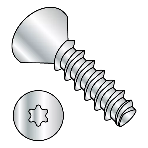 Metric - Flat - Six Lobe - Plastite Alternative - RoHS Zinc