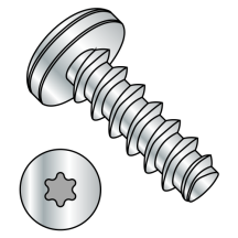 M3.5-1.65X8 Pan - Six Lobe - Generic Alternatives to Plastite® / Plas-Fix® 45 Thread Rolling Screws* - Zinc