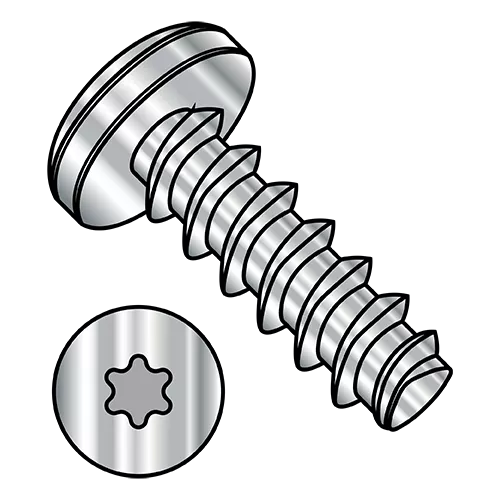 Pan - Six Lobe - Generic Alternatives to Plastite® / Plas-Fix® 45 Thread Rolling Screws* - A2 Stainless