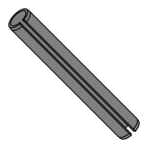 Metric - Slotted Spring Pins - Black Thermal - ISO 8752
