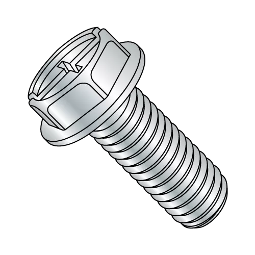 Combination Recess Hex Washer Head Machine Screws