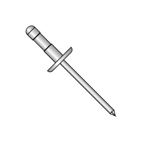 Low Profile Aluminum Body Steel Mandrel Multi Grip Rivets