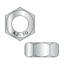 M6-1.0 METRIC - ISO 4032 - Type 1 - Finished Hex Nuts - A2-70 Stainless