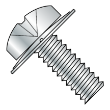 ISO 7045 - Phillips - Pan w/ Conical Square Washer - SEMS - Machine Screws - Zinc