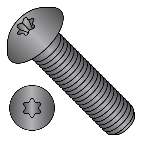 ISO 7380 - Six Lobe - Button Head Cap Screws - Black Oxide