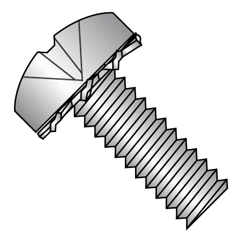ISO 7045 - Phillips w/ External Tooth Lock Washer - SEMS - All Stainless