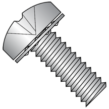 M5-0.8X12 DIN 7985 - Pan - Phillips w/ Internal Tooth - SEMS - Machine Screws - Stainless