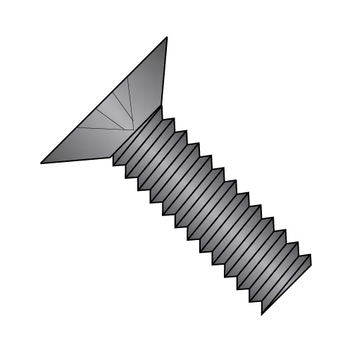 Flat 100° - Phillips - Machine Screws - Zinc Black