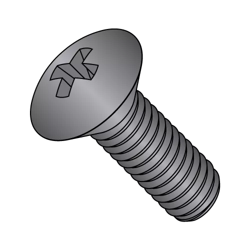 Oval - Phillips - Machine Screw - Zinc Black